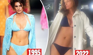 Huyền thoại mẫu Cindy Crawford khoe ảnh bikini trẻ đẹp ở tuổi 56