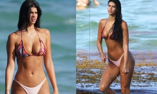 Con gái của triệu phú Úc khét tiếng nảy nở cực nóng bỏng ở biển