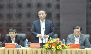 Bí thư Đà Nẵng Trương Quang Nghĩa phát biểu tại cuộc họp. 