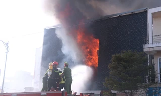 Hiện trường vụ cháy kinh hoàng tại quán bar trung tâm Đà Nẵng