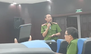 Đại tá Trần Mưu, Phó giám đốc Công an Đà Nẵng thông tin về vụ việc. 