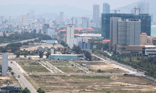 Khu vực quanh sân bay Nước Mặn (quận Ngũ Hành Sơn) nơi có các lô đất liên quan đến người Trung Quốc. Ảnh: Nguyễn Thành