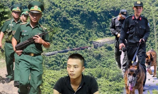 Gần 4 ngày qua, không quản nắng nóng, các lực lượng chức năng triển khai vây bắt phạm nhân Triệu Quân Sự ở rừng Hải Vân. Ảnh: Nguyễn Thành