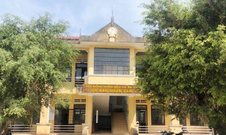 UBND xã Ba Xa, huyện Ba Tơ, Quảng Ngãi nơi xảy ra vụ việc. Ảnh: N.N