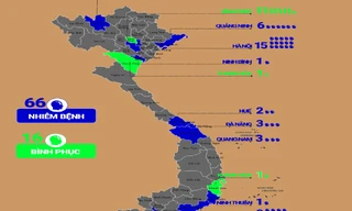Bản đồ 66 ca mắc Covid-19 tại Việt Nam