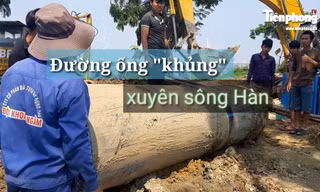  Đường ống 'khủng' dẫn nước xuyên đáy sông Hàn
