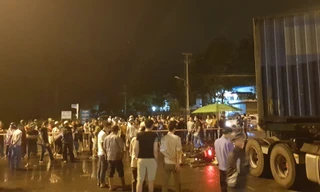 Hiện trường vụ tai nạn thương tâm. Ảnh. CT