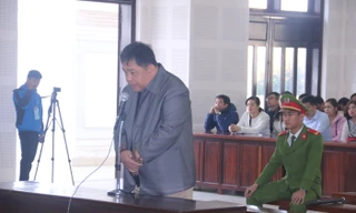 Bị cáo Đào Tấn Cường tại phiên tòa. 