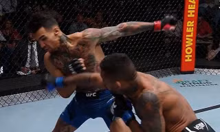 Joanderson Brito đấm trúng mặt Andre Fili.