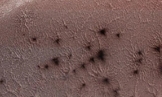 Ảnh vệ tinh cho thấy những dấu vết kỳ lạ giống nhện trên bề mặt sao Hỏa.