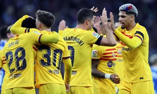 Hạ Espanyol 4-2, Barcelona chính thức vô địch La Liga trước 4 vòng đấu