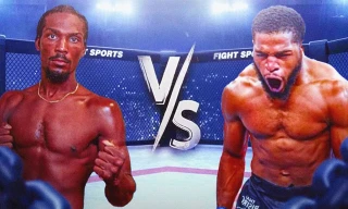 Danny Barlow (trái) đã có chiến thắng knock-out trước Raheam Forest.