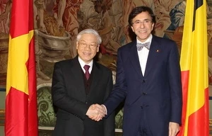 Tổng Bí thư Nguyễn Phú Trọng hội đàm với Thủ tướng Bỉ