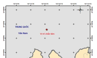 Động đất gần biên giới Việt - Trung