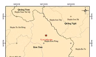 Kon Tum lại xảy ra động đất, có thể cảm nhận rung chấn