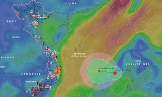 Hai kịch bản gây mưa nguy hiểm cho miền Trung của vùng áp thấp