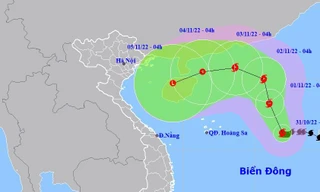 Bão số 7 liên tục đổi hướng, di chuyển rất chậm, diễn biến phức tạp