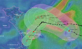 Bão số 7 áp sát vùng biển Quảng Nam - Bình Định