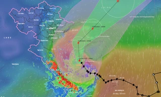 Bão bất ngờ mạnh lên cấp 11, đi vào sâu vịnh Bắc Bộ