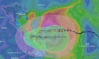 Bão Trà Mi mạnh lên cấp 11, miền Trung mưa dữ dội từ chiều tối nay