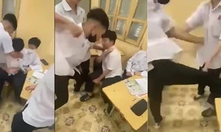 Hà Nội: Tạm đình chỉ học sinh đánh bạn trong lớp và người quay clip