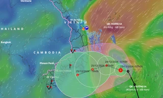 Áp thấp nhiệt đới mạnh lên thành bão số 10