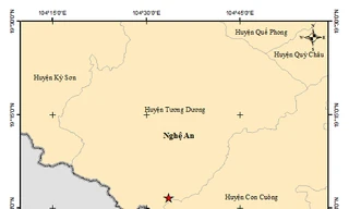 Nghệ An lại động đất