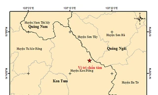Hai trận động đất liên tiếp ở Kon Tum và Quảng Nam