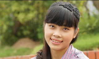 Tống Ngân Hà, lớp Điện tử Viễn thông 8A - Khoa Vô tuyến Điện tử - Học viện Kỹ thuật Quân sự Ảnh: Nguyễn Minh