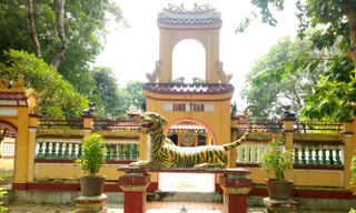 Đình thần Tương Bình Hiệp được bao phủ bởi nhiều cây cổ thụ quý