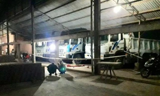 Hiện trường vụ tài xế bị cabin đè tử vong