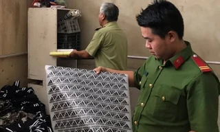 Phát hiện cơ sở sản xuất đồ thể thao giả thương hiệu nổi tiếng