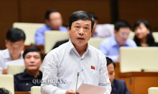 Ông Đoàn Văn Việt phát biểu tại Quốc hội.