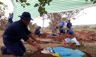 Hiện trường nơi phát hiện các hài cốt liệt sĩ vô danh