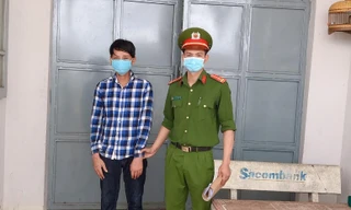 Đối tượng Nam tại cơ quan công an