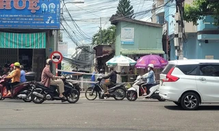 Chốt phòng dịch COVID-19 ở đường Lê Hồng Phong, TP Buôn Ma Thuột