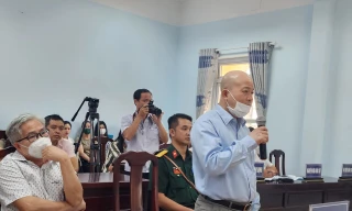 Ông Đinh Ngọc Hệ tại phiên tòa.