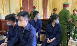 Các bị cáo tại phiên tòa