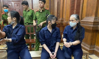 Các bị cáo tại phiên tòa