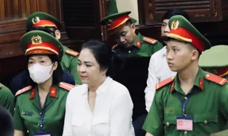 Bà Nguyễn Phương Hằng tại phiên tòa sơ thẩm.