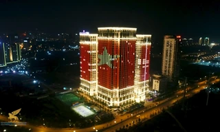 Sunshine Riverside, dự án nằm ngay chân cầu Nhật Tân trở thành một bức tranh tuyệt đẹp trong ngày vui lớn của dân tộc.