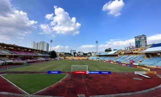 Sân vận động Hàng Đẫy rực rỡ trước giờ G, sẵn sàng cho trận Siêu cúp Quốc gia 2023 lịch sử