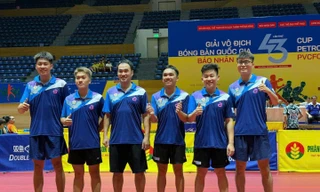 Công an Nhân dân T&T đoạt chức vô địch đồng đội nam Giải vô địch bóng bàn Quốc gia báo Nhân dân 2025