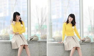 Đón gió lạnh với màu vàng năng động