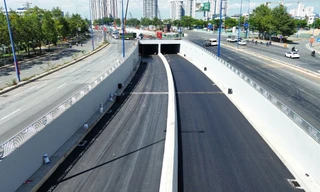 Cận cảnh hầm chui tại nút giao phía Đông TPHCM sắp thông xe