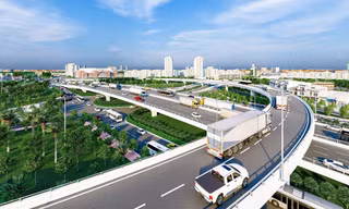 Nút giao thông 3 tầng ở cửa ngõ cảng Cát Lái sẽ trông ra sao?