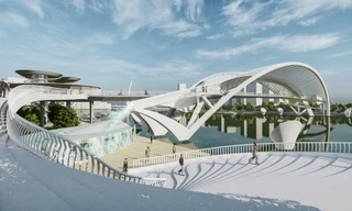 TPHCM chốt ngày khởi công cầu đi bộ nghìn tỷ hình lá dừa qua sông Sài Gòn