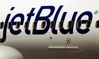 Chiếc máy bay của hãng JetBlue gặp nạn.