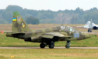 Một chiếc Su-25 của quân đội Ukraine