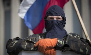 Một thành viên ly khai ở Luhansk, Ukraine.